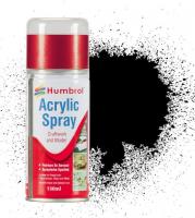 AD6033 Humbrol Number 33 150 ml acrylic paint matt black aerosol